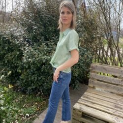 Chemise satinée verte – Image 5